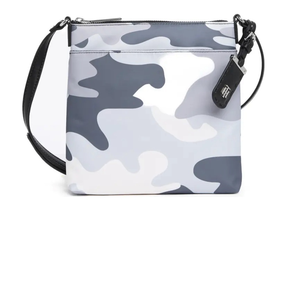 Tommy Hilfiger Gray Camo crossbody bag new - Picture 2 of 2